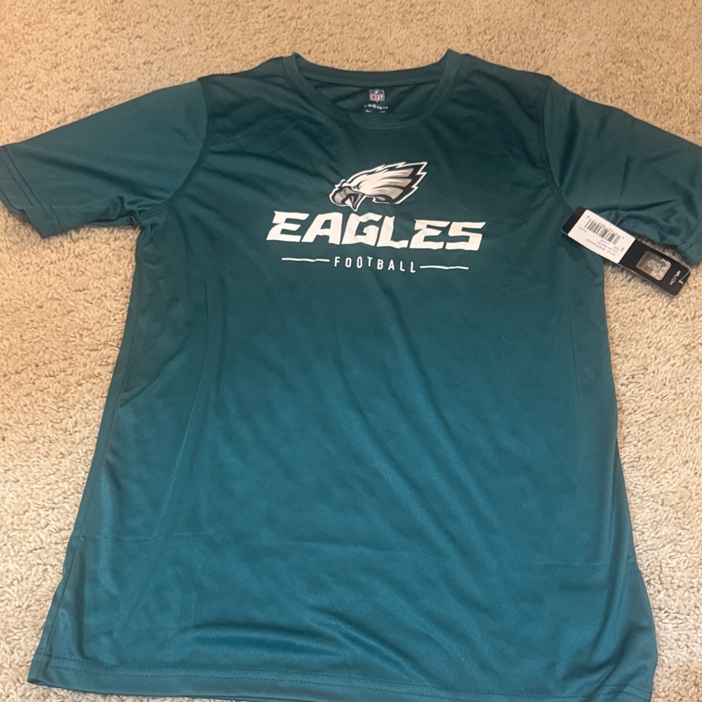NWT NFL Eagles Boys’ Teal Short Sleeve Tee